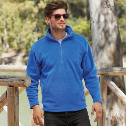 Plain Outdoor Fleece Zip Neck Fruit of the Loom 300 GSM